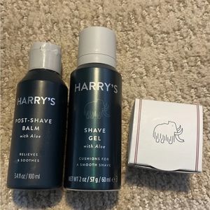 Harry's Shave Gel With Aloe, 2 Oz Post-shave Balm 3.4 Oz & Razor Blade